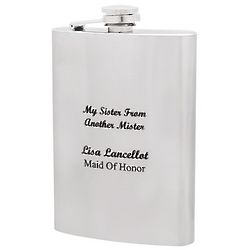 Personalized Sister from Another Mister Flask