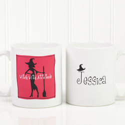 Witch With Attitude Personalized Coffee Mug