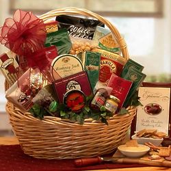 Gourmet Snacks and Sweets in Medium Gift Basket