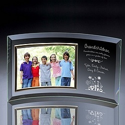 Grandchildren Curved Glass Horizontal 7x5 Photo Frame