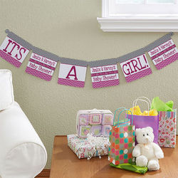 Personalized Chevron Baby Shower Banner