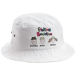Personalized Fishing Buddies Youth Bucket Hat
