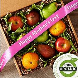 Organic Fruit Box with Mother's Day Ribbon