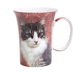 Feline Friends Black and White Cat Mug