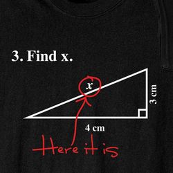 Find X Math Shirt