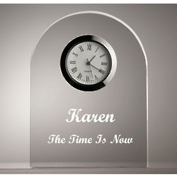 Personalized Clear Dome Clock