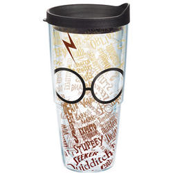 Harry Potter Glasses and Scar Tumbler with Lid