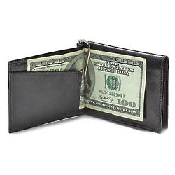Monogrammed Dual Opening Credit Card Holder with Money Clip