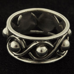 Sterling Infinity Ball Ring