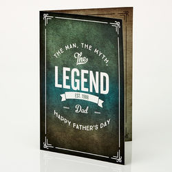The Man, the Myth Personalized Father's Day Greeting Card