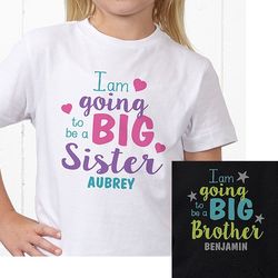Big Sister, Big Brother Personalized Kids T-Shirt