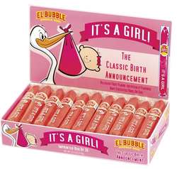 It's a Girl Bubble Gum Cigars 36 Count Box