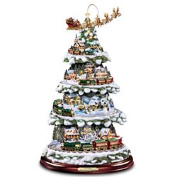 Thomas Kinkade Wonderland Express Tabletop Christmas Tree