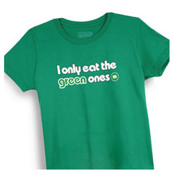 I Only Eat the Green Ones M&M's Junior Fit T-Shirt