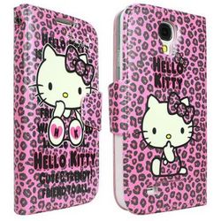 Hot Pink with Black Leopard Print Hello Kitty Cell Phone Case