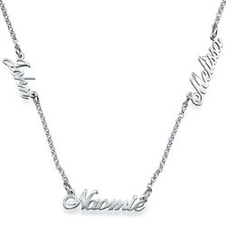 Sterling Silver Two Name Necklace