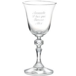 Engravable Bell Shaped Wine Glass