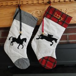 Equestrian Personalized Christmas Stocking
