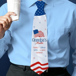 USA American Pride Personalized Neck Tie
