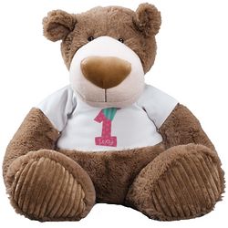Girl's Personalized Large and Lovable Birthday Teddy Bear