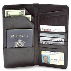 Travel Mate Leather Passport & Document Holder