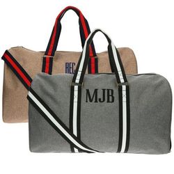 Men's Personalized Canvas Duffel Bag
