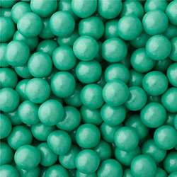 Sixlets Turquoise Shimmer Pearl Candy - 2LB Bulk