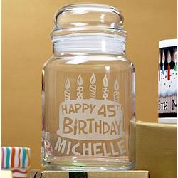 Personalized Birthday Treat Jar