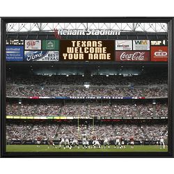 Houston Texans Personalized Scoreboard 16x20 Framed Canvas