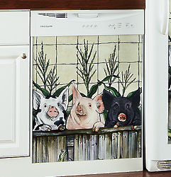 3 Pigs Magnetic Appliance Cover for Freezer/Small Dishwasher