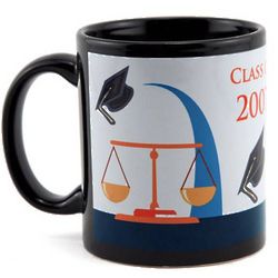 Law School Graduation Mug in Black