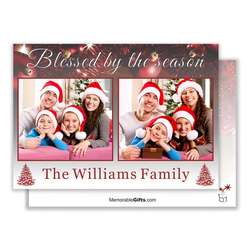 Blessed Season Family Photo Holiday Card