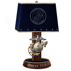 United States Marine Corps Lamp with Eagle, Globe, and Anchor