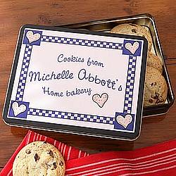 From The Kitchen Of Personalized Cookie Tin