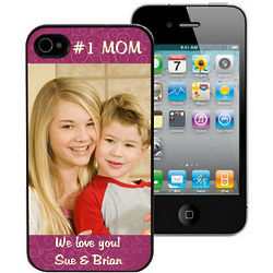 Number One Mom Personalized iPhone Case