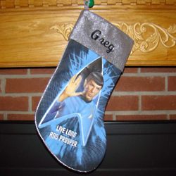 Star Trek Personalized Christmas Stocking