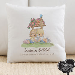 Precious Moments Personalized Wishing Well Throw Pillow