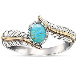Free Spirit Turquoise Cabochon Sterling Silver Ring