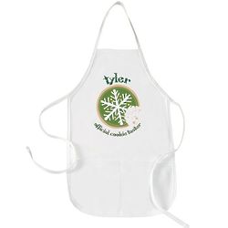 Personalized 'Official Cookie Taster' Snowflake Children's Apron