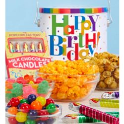 Happy Birthday Fun Snacks and Sweets Gift Pail