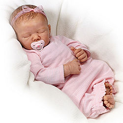Musical Rock-A-Bye Baby Doll with Cradle Set
