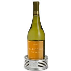 Silver-Plated Wine Bottle Coaster
