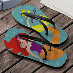 Personalized Mermaid Flip Flops