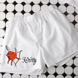 Personalized Valentine's Day Candy Heart Boxer Shorts