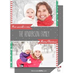 Very Merry Family Photo Christmas Card