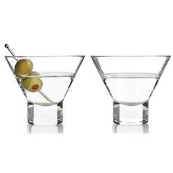 2 Northfield Stemless Martini Glasses