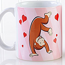 Curious George Love Personalized Mug