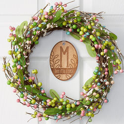 Personalized Spring Berry Wreath