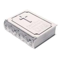 Silver Bible First Communion Keepsake Box