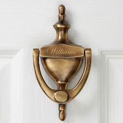 Personalized Antique Brass Door Knocker